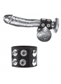 Ремень на член и мошонку 1.5  Cock Ring With Ball Strap - BlueLine - купить с доставкой в Нижневартовске