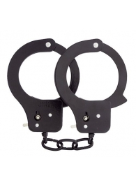 Чёрные наручники из листового металла BONDX METAL CUFFS BLACK - Dream Toys - купить с доставкой в Нижневартовске