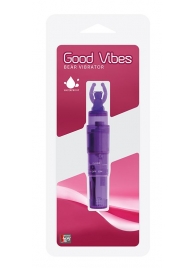 Фиолетовый клиторальный стимулятор-ракета с мишкой GOOD VIBES BEAR VIBRATOR - Dream Toys