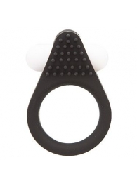 Чёрное эрекционное кольцо LIT-UP SILICONE STIMU RING 1 BLACK - Dream Toys - в Нижневартовске купить с доставкой