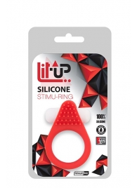 Красное эрекционное кольцо LIT-UP SILICONE STIMU RING 1 RED - Dream Toys - в Нижневартовске купить с доставкой