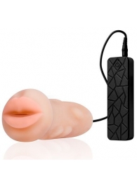 Мастурбатор-ротик с вибрацией REALSTUFF VIBRATING MASTURBATOR MOUTH - Dream Toys - в Нижневартовске купить с доставкой