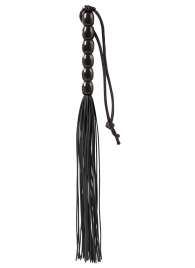 Чёрная мини-плеть из резины Rubber Mini Whip - 22 см. - Blush Novelties - купить с доставкой в Нижневартовске