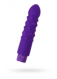 Фиолетовый вибратор с шишечками - 17 см. - A-toys купить в Нижневартовске с доставкой в Orgasmix.ru Фиолетовый вибратор с шишечками - 17 см. - A-toys