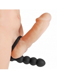 Насадка для двойного проникновения Double Fun Cock Ring with Double Penetration Vibe - XR Brands - в Нижневартовске купить с доставкой