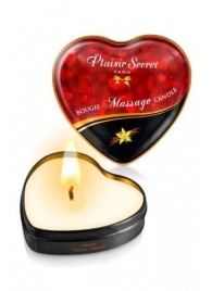 Массажная свеча с ароматом ванили Bougie Massage Candle - 35 мл. - Plaisir Secret - купить с доставкой в Нижневартовске