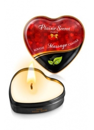 Массажная свеча с нейтральным ароматом Bougie Massage Candle - 35 мл. - Plaisir Secret - купить с доставкой в Нижневартовске