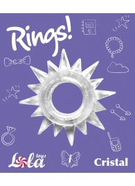 Прозрачное эрекционное кольцо Rings Cristal - Lola Games - в Нижневартовске купить с доставкой