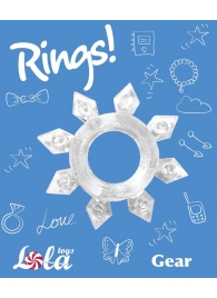 Прозрачное эрекционное кольцо Rings Gear - Lola Games - в Нижневартовске купить с доставкой