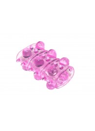 Розовая насадка на пенис Rings Armour - Lola Games - в Нижневартовске купить с доставкой
