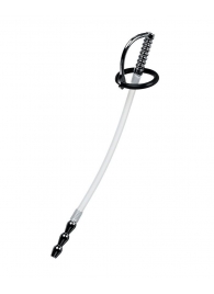 Силиконовый уретральный плаг со сменными фиксирующими кольцами Metal - ToyFa - купить с доставкой в Нижневартовске