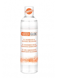 Гель-смазка 2-в-1 MASSAGE   LUBRICANT GUARANA - 300 мл. - Waterglide - купить с доставкой в Нижневартовске