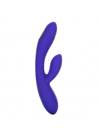 Фиолетовый вибратор с функцией электростимуляции Intimate E-Stimulator Dual Wand - 21,5 см. - California Exotic Novelties - купить с доставкой в Нижневартовске