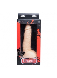 Телесный фаллоимитатор REALSTUFF REALISTIC DONG 9INCH - 23 см. - Dream Toys