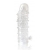 Закрытая прозрачная рельефная насадка Crystal sleeve - 13 см. - Erowoman-Eroman - в Нижневартовске купить с доставкой
