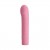Нежно-розовый мини-вибратор Mick с ребрышками - 13 см. - Baile