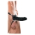 Чёрный полый страпон 7  Silicone Hollow Strap-On - 18 см. - Pipedream - купить с доставкой в Нижневартовске