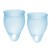 Набор голубых менструальных чаш Feel confident Menstrual Cup - Satisfyer - купить с доставкой в Нижневартовске