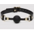 Черный кляп-шар Bound to You Faux Leather Ball Gag - Fifty Shades of Grey - купить с доставкой в Нижневартовске