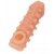 Телесная закрытая насадка с шариками Cock Sleeve Size S - 13,8 см. - KOKOS - в Нижневартовске купить с доставкой