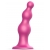 Розовая насадка Strap-On-Me Dildo Plug Beads size S - Strap-on-me - купить с доставкой в Нижневартовске