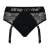 Черные трусики для насадок Diva Lingerie Harness - size S - Strap-on-me - купить с доставкой в Нижневартовске