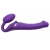Фиолетовый безремневой вибрострапон Vibrating Bendable Strap-On - size L - Strap-on-me - купить с доставкой в Нижневартовске
