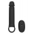 Черная насадка-удлинитель с вибрацией Vibrating Extender With Remote - Dream Toys - в Нижневартовске купить с доставкой