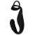 Черное эрекционное кольцо со стимуляцией промежности и анальной пробкой Cock Ring with RC Prostate Plug - Orion - в Нижневартовске купить с доставкой