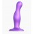 Фиолетовая насадка Strap-On-Me Dildo Plug Curvy size M - Strap-on-me - купить с доставкой в Нижневартовске