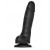 Черный фаллоимитатор Sliding Skin Realistic Dildo XL с подвижной кожей - 19 см. - Strap-on-me