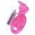 Розовая вибронасадка со стимулятор клитора   Язычок - Toyfa Basic - в Нижневартовске купить с доставкой