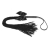 Чёрная плётка Lilly Whip Bijoux - Bijoux Indiscrets - купить с доставкой в Нижневартовске