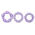 Набор из 3 фиолетовых эрекционных колец Stay Hard Beaded Cockrings - Blush Novelties - в Нижневартовске купить с доставкой