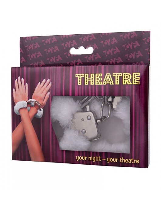 Наручники с белой меховой опушкой - ToyFa - купить с доставкой в Нижневартовске