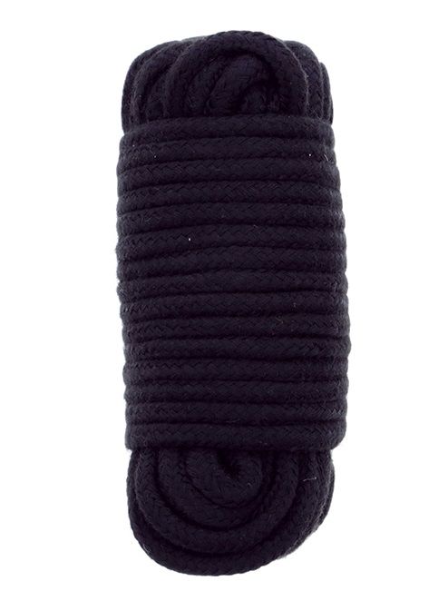 Черная веревка для связывания BONDX LOVE ROPE - 10 м. - Dream Toys - купить с доставкой в Нижневартовске