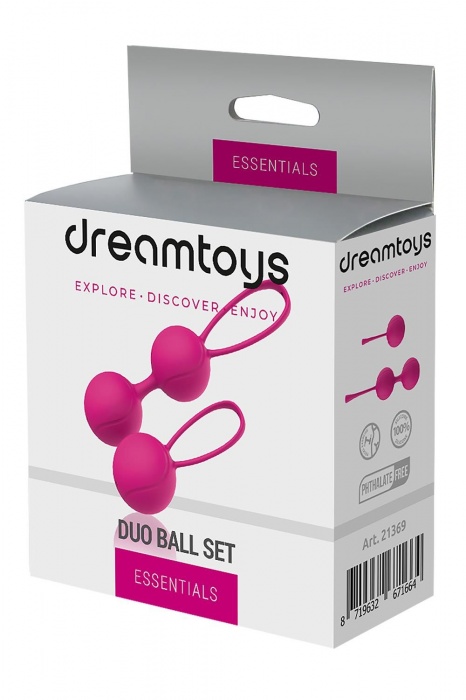Набор розовых вагинальных шариков PLEASURE BALLS   EGGS DUO BALL SET - Dream Toys