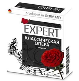 Гладкие презервативы Expert  Классическая опера  - 3 шт. - Expert - купить с доставкой в Нижневартовске