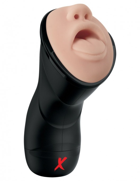 Мастурбатор-ротик Deep Throat Vibrating Stroker - Pipedream - в Нижневартовске купить с доставкой