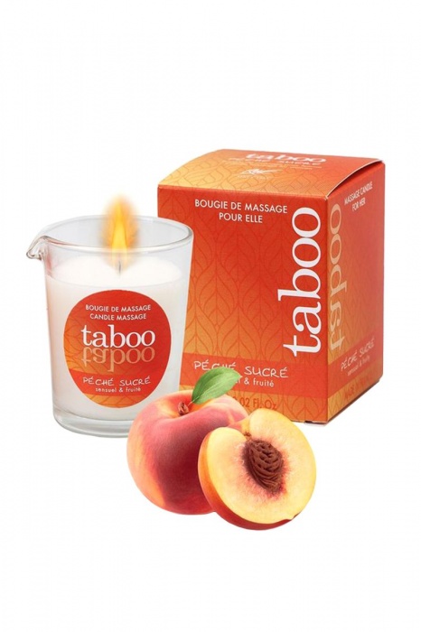 Массажное аромамасло с афродизиаками для женщин RUF Taboo Peche sucre - 60 гр. - RUF - купить с доставкой в Нижневартовске