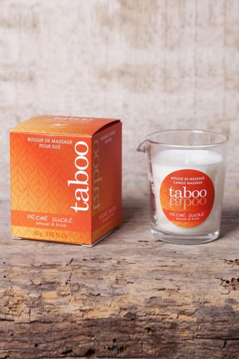 Массажное аромамасло с афродизиаками для женщин RUF Taboo Peche sucre - 60 гр. - RUF - купить с доставкой в Нижневартовске