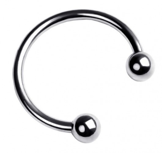 Серебристая подкова на головку пениса - ToyFa - купить с доставкой в Нижневартовске