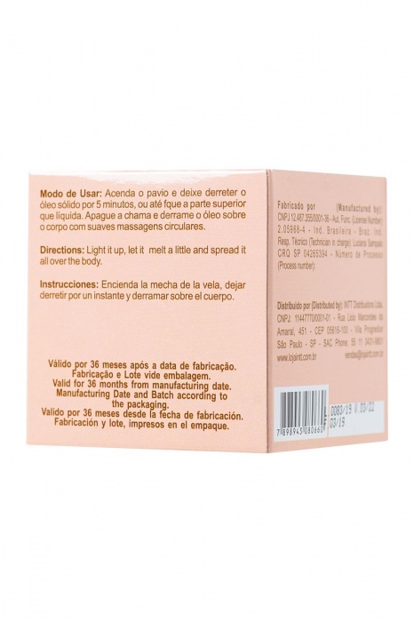 Массажная свеча для поцелуев Peach с ароматом персика - 30 гр. - INTT - купить с доставкой в Нижневартовске