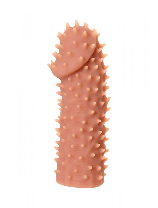 Телесная реалистичная насадка KOKOS Extreme Sleeve 07 с дополнительной стимуляцией - 12,7 см. - KOKOS - в Нижневартовске купить с доставкой