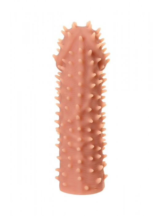 Телесная реалистичная насадка KOKOS Extreme Sleeve 07 с дополнительной стимуляцией - 12,7 см. - KOKOS - в Нижневартовске купить с доставкой