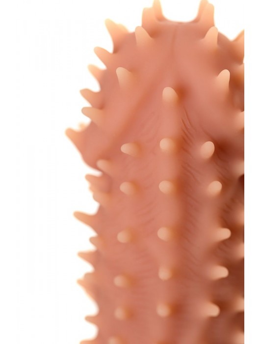 Телесная реалистичная насадка KOKOS Extreme Sleeve 07 с дополнительной стимуляцией - 12,7 см. - KOKOS - в Нижневартовске купить с доставкой