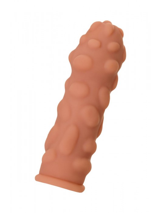 Телесная реалистичная насадка KOKOS Extreme Sleeve 11 с дополнительной стимуляцией - 12,7 см. - KOKOS - в Нижневартовске купить с доставкой