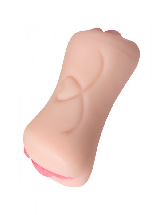 Телесный двусторонний мастурбатор Pretty Mouth - ротик и вагина - ToyFa - в Нижневартовске купить с доставкой