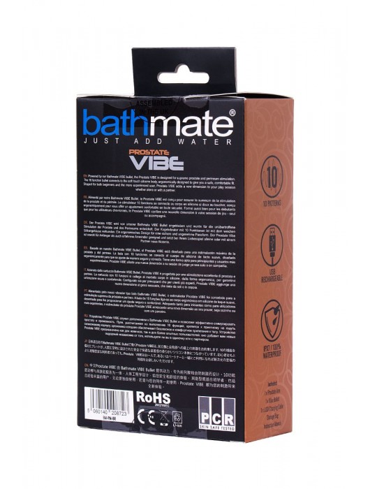 Стимулятор простаты Prostate Vibe - 10,5 см. - Bathmate - в Нижневартовске купить с доставкой