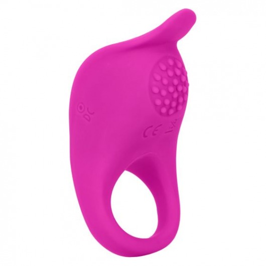 Ярко-розовое эрекционное виброкольцо Silicone Rechargeable Teasing Enhancer - California Exotic Novelties - в Нижневартовске купить с доставкой